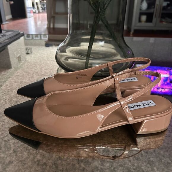 Steve Madden Allure Slingback Patent Leather Pointy Toe Flats - Picture 1 of 4